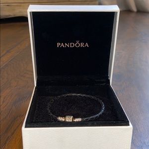 Pandora Charm Leather Bracelet